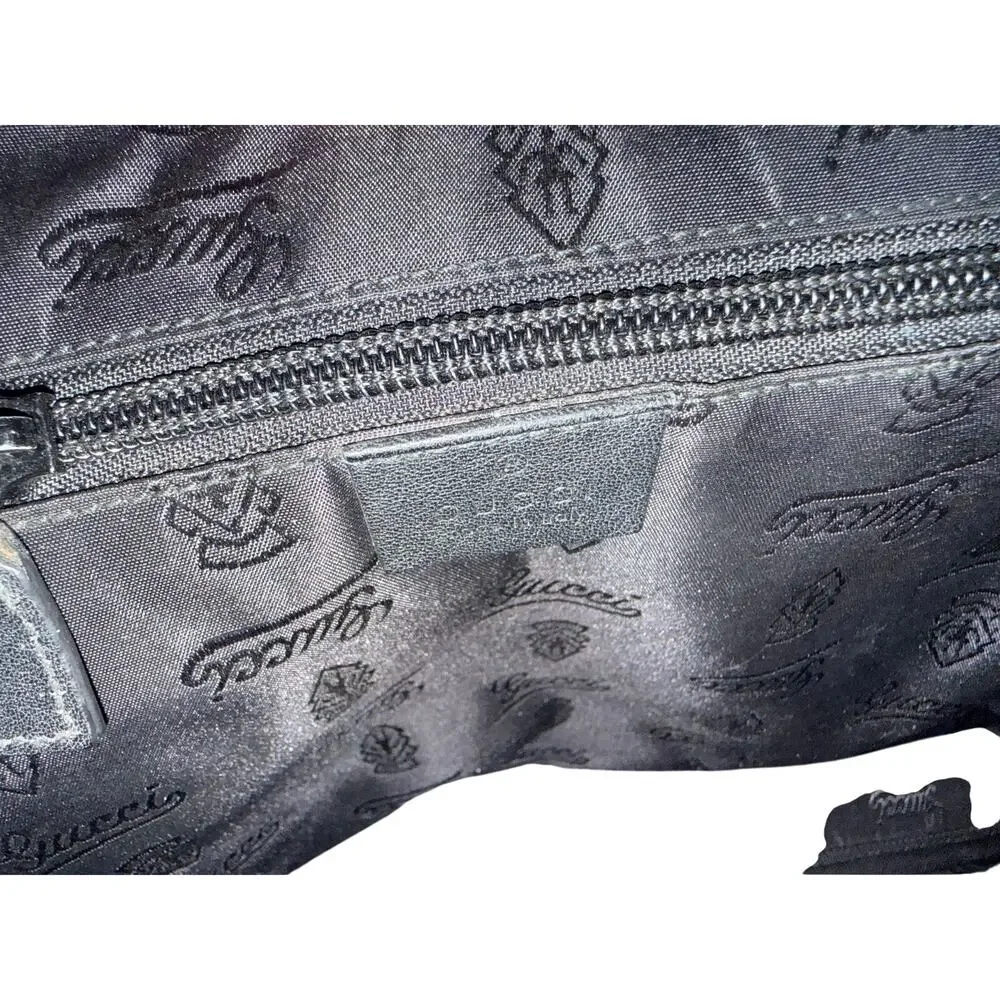 Gucci Guccissima leather zip-around briefcase/messenger bag